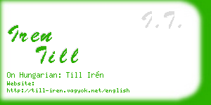 iren till business card
